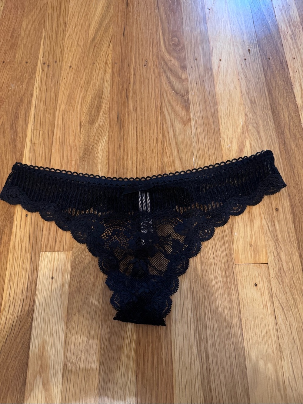 Victorias Secret Black Dream Angels Thong